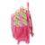 Sac à dos à roulettes enfant fille - dora lexploratrice - maternelle Multicolore 2 - vertbaudet enfant 
