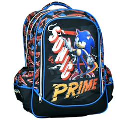 -Sac à dos scolaire garçon sonic prime imprimé personnage 2 compartiments