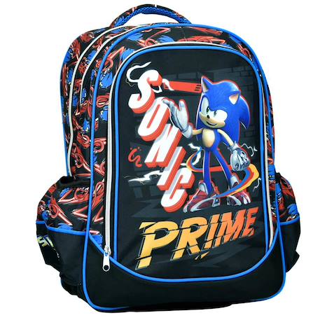 Garçon-Sac à dos scolaire garçon sonic prime imprimé personnage 2 compartiments