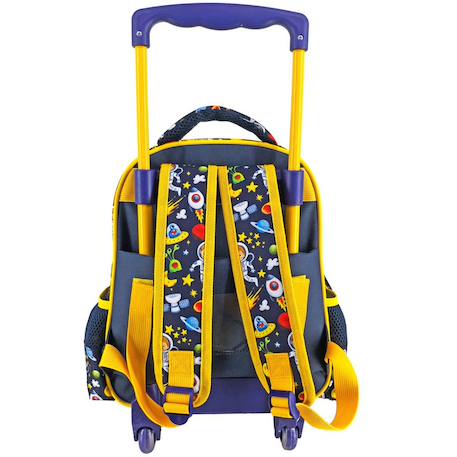 Sac à dos trolley garçon cmp motif espace alien en tissu Bleu marine 2 - vertbaudet enfant 