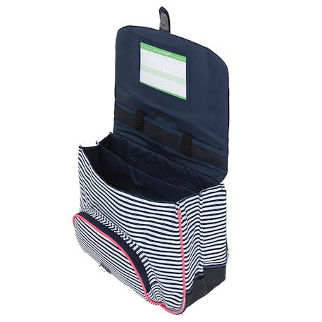 Cartable enfant fille les fantaisies enora 38 cm Bleu / rose / blanc 3 - vertbaudet enfant 
