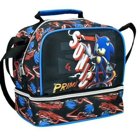 Garçon-Accessoires-Cartable, trousse-Sac goûter sonic prime 21 cm - sac déjeuner