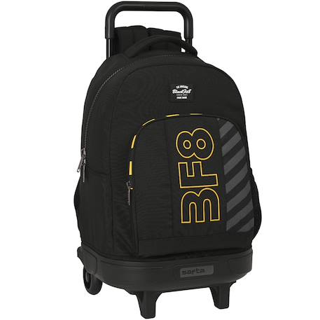 Trolley scolaire avec sac amovible et poignée télescopique blackfit8 Noir 1 - vertbaudet enfant 