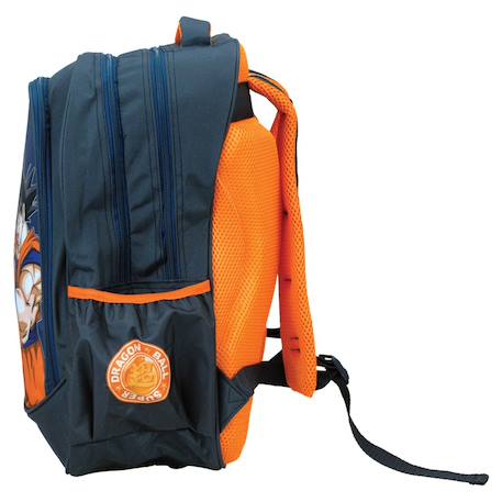 Sac à dos primaire dragon ball z goku 2 compartiments zippés 43 cm dragon ball z Noir / bleu / gris 3 - vertbaudet enfant 