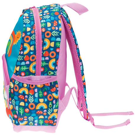 Sac à dos maternelle fille imprimé arc-en-ciel en tissu synthétique fisher-price Bleu / rose / clair / gris 2 - vertbaudet enfant 