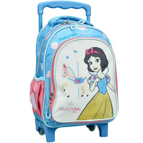 Fille-Accessoires-Cartable, trousse-Sac à dos à roulettes enfant - blanche neige - licence disney