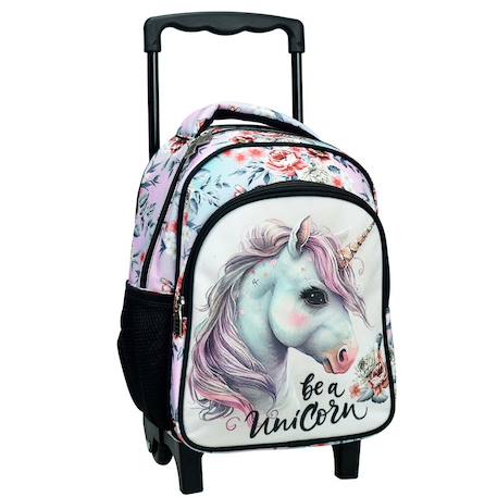 Sac à dos à roulettes maternelle fille - licorne magique - trolley pratique Multicolore 1 - vertbaudet enfant 
