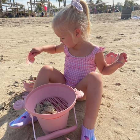 Tamis de plage en silicone souple Anthracite grey+Bleu+Duck egg blue+Gris+Jaune+Light dusty purple+Mint+Rose+Rouge+Sage green+Vert 35 - vertbaudet enfant 