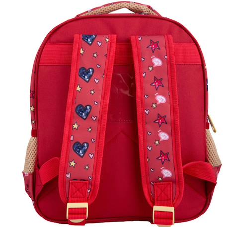 Sac à dos maternelle chien et chat make friends 31 cm Rouge 2 - vertbaudet enfant 