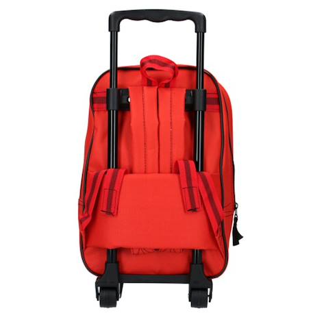 Trolley garçon 3d cars lightning mcqueen en polyester sac à dos roulettes Rouge 2 - vertbaudet enfant 