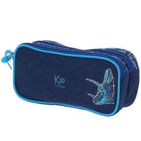 Garçon-Accessoires-Cartable, trousse-Trousse rectangulaire toile motif dinosaures kid abord