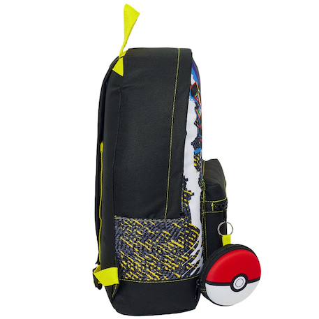 Sac à dos garçon imprimé pikachu ready for battle pokémon officiel Blanc / noir / bleu 2 - vertbaudet enfant 