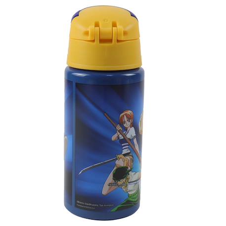 Gourde aluminium one piece 50 cl avec paille Noir / bleu / marine / bleu 2 - vertbaudet enfant 