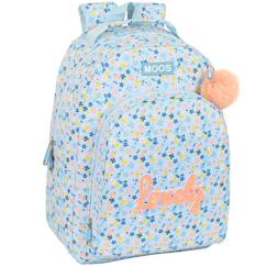 Sac à dos scolaire moos lovely imprimé floral 42 cm  - vertbaudet enfant