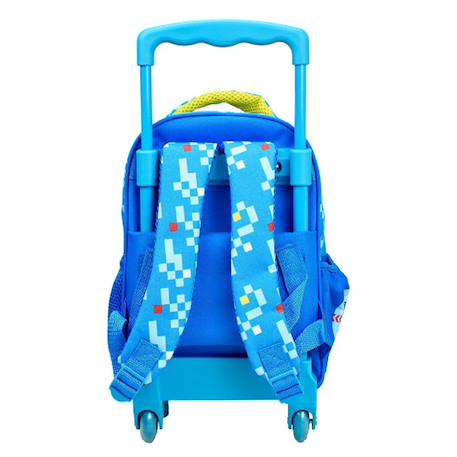 Sac à roulettes maternelle sonic lhérisson 30 cm Bleu / jaune / blanc 2 - vertbaudet enfant 