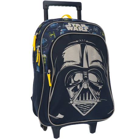Sac à roulettes star wars personnage dark vador 42 cm Noir / jaune 2 - vertbaudet enfant 