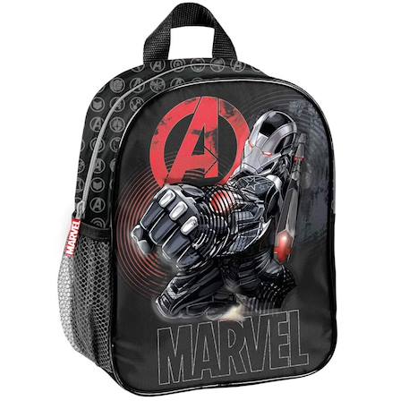Sac maternelle iron man avengers marvel 28 cm poche filet avengers Noir / rouge 1 - vertbaudet enfant 