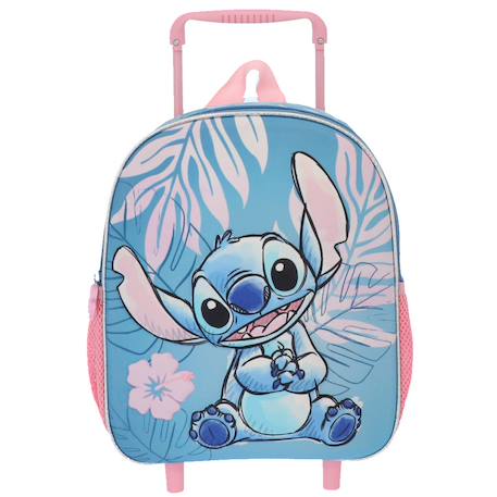 Sac à dos trolley fille 3d stitch - licence disney Bleu 2 - vertbaudet enfant 