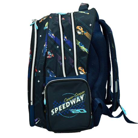 Sac à dos garçon cars lightning flash mcqueen 43 cm Noir / rouge / jaune 4 - vertbaudet enfant 