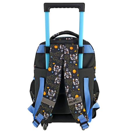 Sac à dos trolley garçon 3 compartiments astronaute rocket travel 45 cm Noir / bleu / blanc 2 - vertbaudet enfant 