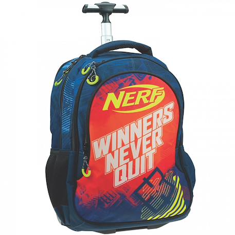 Sac à dos à roulettes nerf winners 46 cm - cartable trolley Multicolore 1 - vertbaudet enfant 