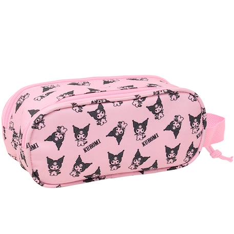 Trousse à crayons fille safta kuromi 3d en simili cuir Rose 2 - vertbaudet enfant 