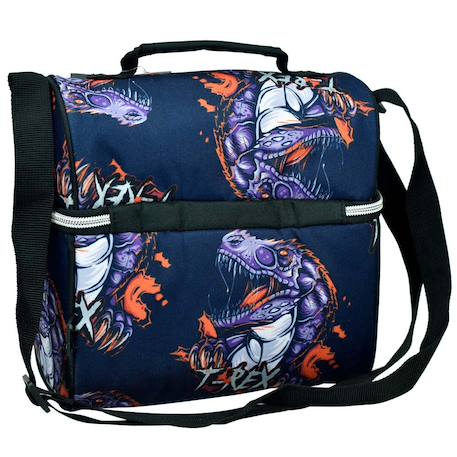 Sac gouter dinosaure t-rex 21 cm - sac déjeuner Multicolore 2 - vertbaudet enfant 