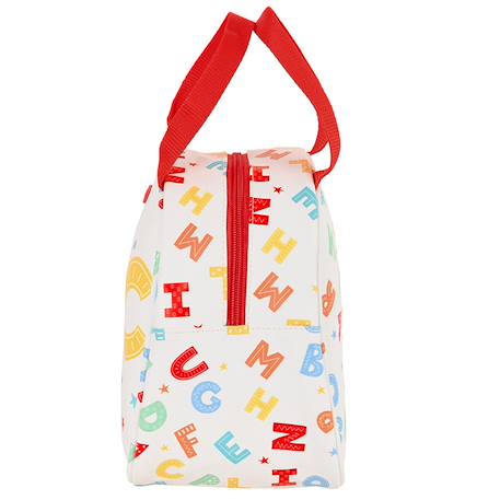 Sac goûter isotherme alphabet 22 cm - sac déjeuner Multicolore 2 - vertbaudet enfant 