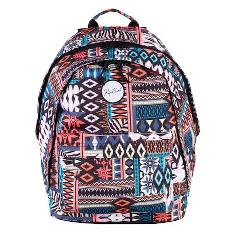 Sac à dos fille avec 2 compartiments rip curl double dome multico 42 cm - qualité premium Multicolore 2 - vertbaudet enfant 