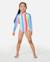 Maillot une pièce manches longues rainbow stripe fille Multico 3 - vertbaudet enfant 