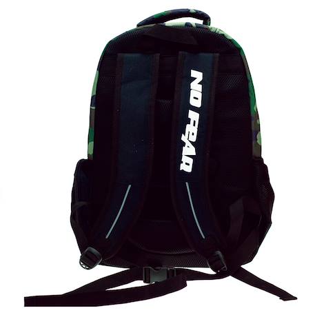Sac à dos camouflage armée 45 cm à 2 compartiments zippés Vert foncé 3 - vertbaudet enfant 