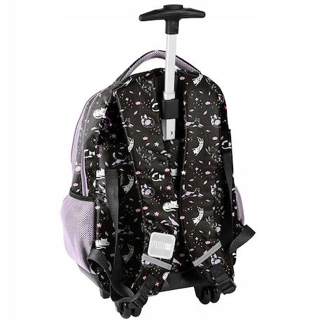 Sac à dos à roulettes fille chat meow 45 cm trolley Multicolore 2 - vertbaudet enfant 