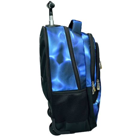 Sac à dos à roulettes garçon no fear loup flash 48 cm - trolley scolaire Bleu / noir 3 - vertbaudet enfant 