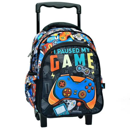 Garçon-Accessoires-Cartable, trousse-Sac à dos à roulettes game 30 cm trolley maternelle