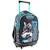 Trolley scolaire garçon base plastique moulée loup animal planet 45 cm Noir / bleu / blanc 1 - vertbaudet enfant 