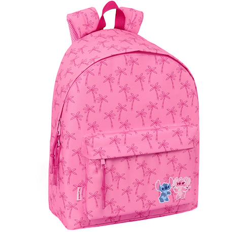 Sac à dos stitch et angel - forme borne et imprimé palmiers - 42 cm Rose 1 - vertbaudet enfant 