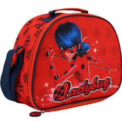 Sac goûter miraculous ladybug red 25 cm isotherme  - vertbaudet enfant