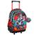 Sac à roulettes garçon cmp en tissu imprimé manettes Noir / rouge / bleu 1 - vertbaudet enfant 