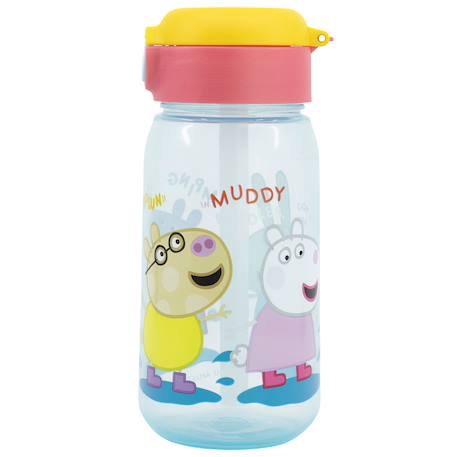 Gourde enfant peppa pig 510 ml avec paille et clapet anti-fuite Rose 4 - vertbaudet enfant 