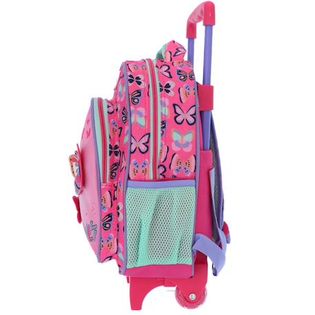 Sac à dos à roulettes must papillons life is sweet 31 cm trolley - maternelle Multicolore 3 - vertbaudet enfant 