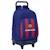 Trolley avec sac à dos amovible fc barcelone ecusson 45 cm Bleu / rouge 1 - vertbaudet enfant 