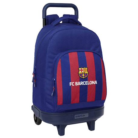 Trolley garçon avec sac à dos amovible fc barcelone ecusson 45 cm Bleu / rouge 1 - vertbaudet enfant 