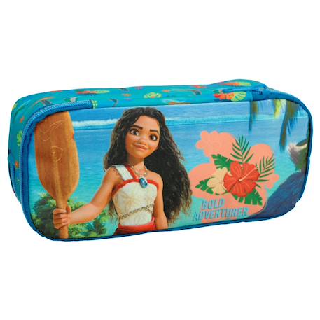 Garçon-Accessoires-Cartable, trousse-Trousse vaiana 23 cm rectangulaire à 2 compartiments zippés disney