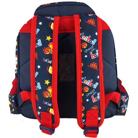 Sac à dos enfant garçon lion basketball 31 cm 1 compartiment Orange/rouge 2 - vertbaudet enfant 