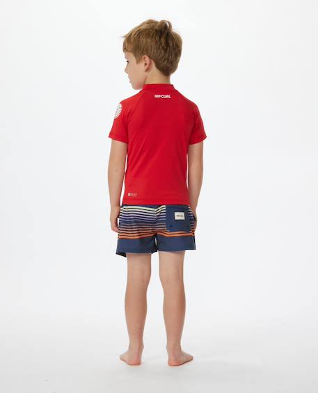 T-shirt enfant anti-uv à manches courtes brand wave Blue gum+Lime+Red 11 - vertbaudet enfant 