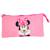 Trousse fille triple compartiment toile minnie mouse disney Rose 2 - vertbaudet enfant 