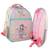 Sac à dos fille 2-en-1 à motif 44 cm Bleu / violet+Pêche+Rose/multicolore 10 - vertbaudet enfant 