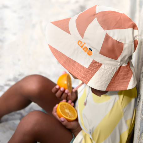 Bob anti-uv à rayures (3-6 mois) Marron 4 - vertbaudet enfant 