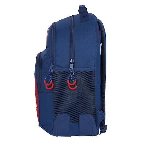 Sac à dos scolaire university avec 2 compartiments 42 cm Bleu / rouge 3 - vertbaudet enfant 