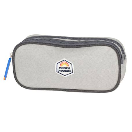 Trousse double compartiment kidabord french disorder colorama – 22 cm Gris 2 - vertbaudet enfant 